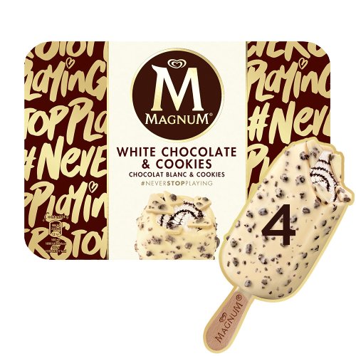 MAGNUM Multipack jégkrém Fehércsokis-Keksz 4x90 ml