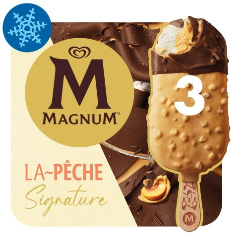 Magnum Multipack Pálcikás Jégkrém La Peche Őszibarack Ízű 3x90ml