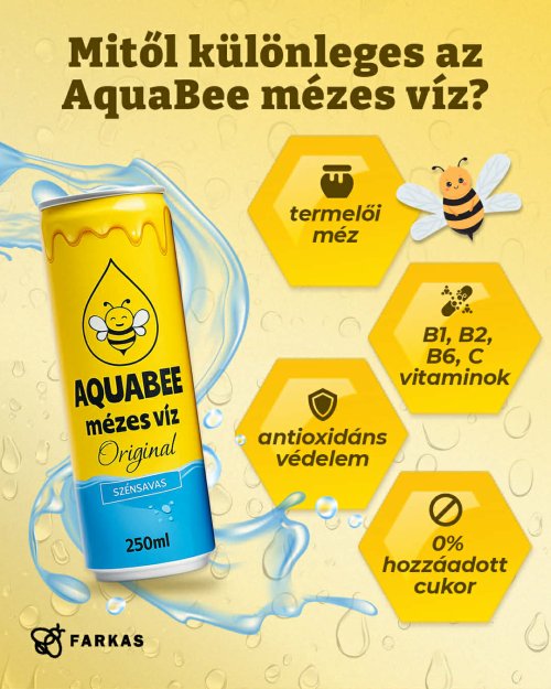 Aquabee mézes víz