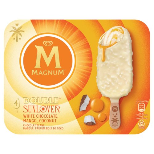 MAGNUM Multipack jégkrém Dupla Mangó-Kókusz ízű 4x85 ml