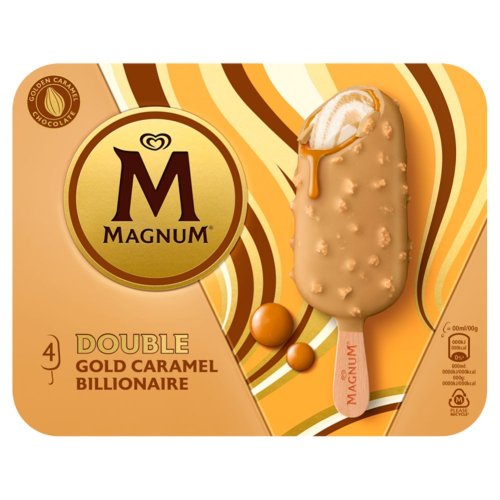 MAGNUM Multipack jégkrém Dupla Gold Karamell Billionaire 4x85 ml